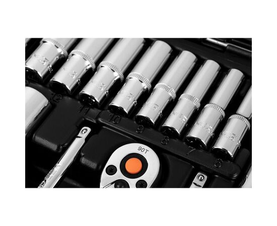 Набор инструментов Neo Tools 110шт, 1/2", 1/4", CrV, кейс (10-066), изображение 9 Набор инструментов Neo Tools 110шт, 1/2", 1/4", CrV, кейс (10-066), изображение 9