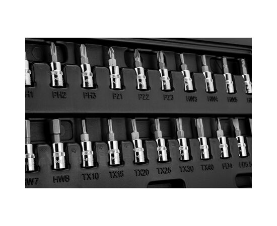 Набор инструментов Neo Tools 46шт, 1/4", CrV, кейс (10-004), изображение 3