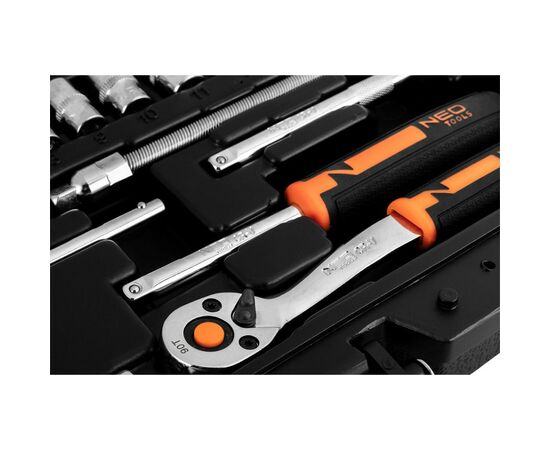 Набор инструментов Neo Tools 46шт, 1/4", CrV, кейс (10-004), изображение 6