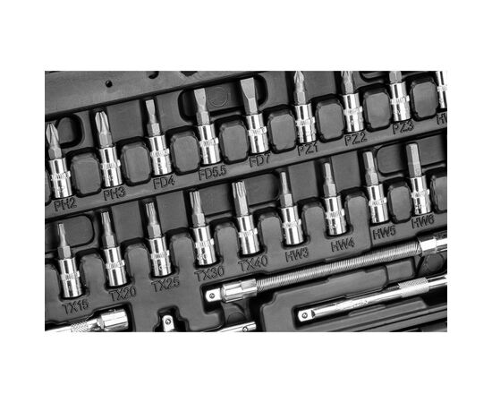 Набор инструментов Neo Tools 53шт, 1/4", CrV, кейс (10-006), изображение 6 Набор инструментов Neo Tools 53шт, 1/4", CrV, кейс (10-006), изображение 6