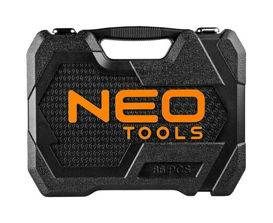 Набор инструментов Neo Tools 86шт, 1/2", 1/4", CrV, кейс (10-060), изображение 12 Набор инструментов Neo Tools 86шт, 1/2", 1/4", CrV, кейс (10-060), изображение 12