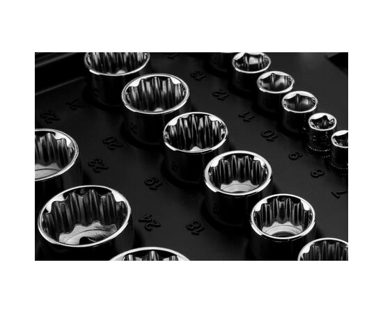 Набор инструментов Neo Tools 86шт, 1/2", 1/4", CrV, кейс (10-060), изображение 4 Набор инструментов Neo Tools 86шт, 1/2", 1/4", CrV, кейс (10-060), изображение 4