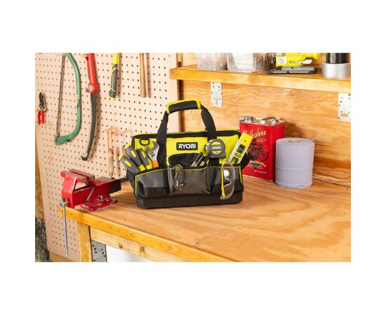 Сумка для инструмента Ryobi RSSSTB1, 22л, жесткая конструкция, полиэстер, 20.5х38х29см (5132005338), изображение 3 Сумка для инструмента Ryobi RSSSTB1, 22л, жесткая конструкция, полиэстер, 20.5х38х29см (5132005338), изображение 3