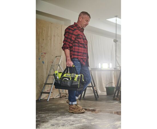 Сумка для инструмента Ryobi RSSSTB1, 22л, жесткая конструкция, полиэстер, 20.5х38х29см (5132005338), изображение 4 Сумка для инструмента Ryobi RSSSTB1, 22л, жесткая конструкция, полиэстер, 20.5х38х29см (5132005338), изображение 4