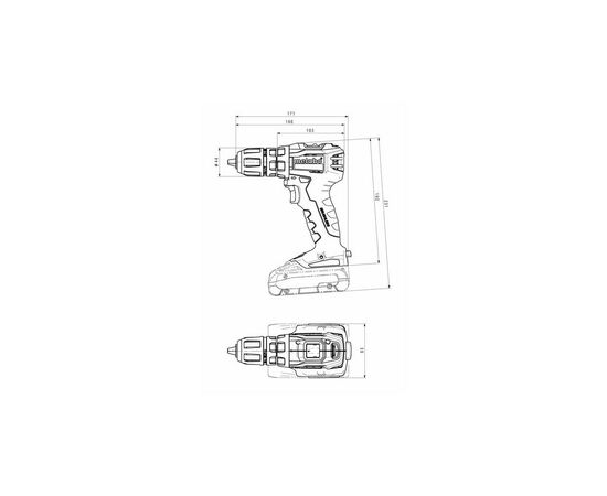 Шуруповерт Metabo BS 18 L BL Q 18В, 25-60Нм, 0-550·0-1850об/мин, 0.92кг (без АКБ и ЗУ) (602327890), изображение 5 Шуруповерт Metabo BS 18 L BL Q 18В, 25-60Нм, 0-550·0-1850об/мин, 0.92кг (без АКБ и ЗУ) (602327890), изображение 5