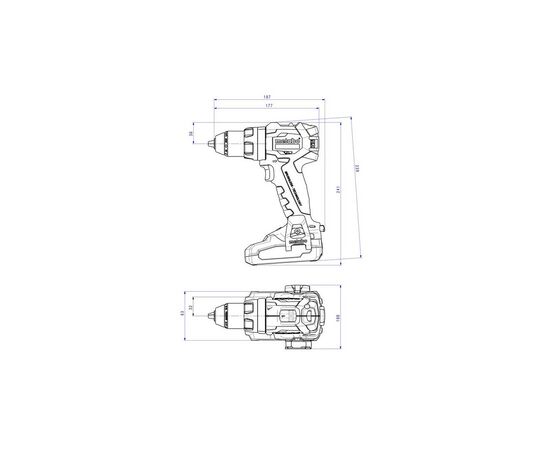 Шуруповерт Metabo BS 18 LT BL 18В, 34-75Нм, 0-600·0-2100об/мин, 1.6кг (без АКБ и ЗУ) (602325890), изображение 2 Шуруповерт Metabo BS 18 LT BL 18В, 34-75Нм, 0-600·0-2100об/мин, 1.6кг (без АКБ и ЗУ) (602325890), изображение 2