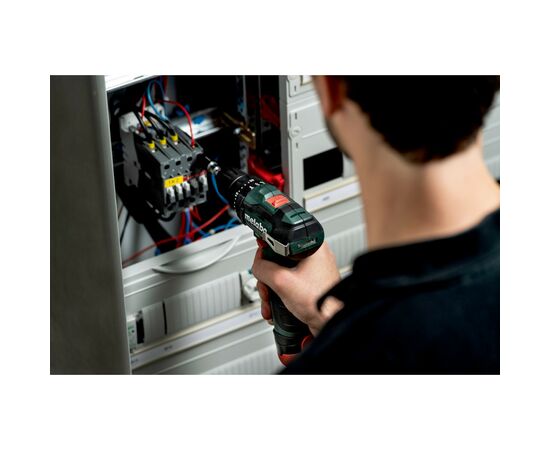 Шуруповерт Metabo PowerMaxx SB BL 12В, 2х2Ah, 20·38Нм, 0-400·0-1500об/мин (601784500), изображение 3 Шуруповерт Metabo PowerMaxx SB BL 12В, 2х2Ah, 20·38Нм, 0-400·0-1500об/мин (601784500), изображение 3