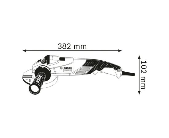 Шлифовальная машина Bosch GWS 18-150 L 150мм, 1800Вт, 10000об/мин, 2.6кг (0.601.7A5.000), изображение 5 Шлифовальная машина Bosch GWS 18-150 L 150мм, 1800Вт, 10000об/мин, 2.6кг (0.601.7A5.000), изображение 5