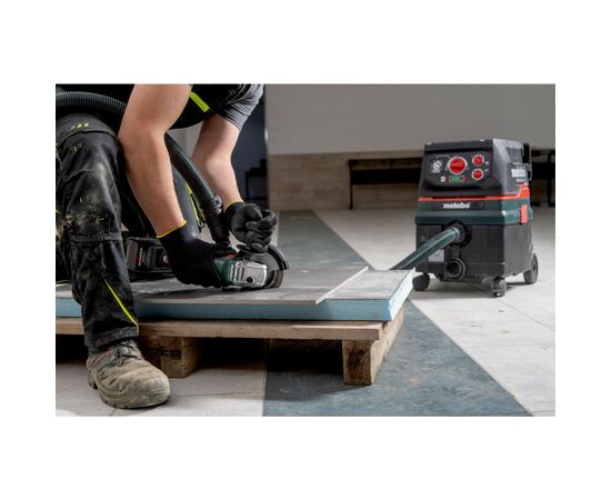 Шліфувальна машина Metabo W 18 L 9-125 125мм, 18В, 2х4Ah, 8500об/хв, 2.3кг (602247510), зображення 4 Шліфувальна машина Metabo W 18 L 9-125 125мм, 18В, 2х4Ah, 8500об/хв, 2.3кг (602247510), зображення 4