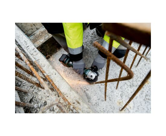 Шліфувальна машина Metabo W 18 L 9-125 125мм, 18В, 2х4Ah, 8500об/хв, 2.3кг (602247510), зображення 6 Шліфувальна машина Metabo W 18 L 9-125 125мм, 18В, 2х4Ah, 8500об/хв, 2.3кг (602247510), зображення 6