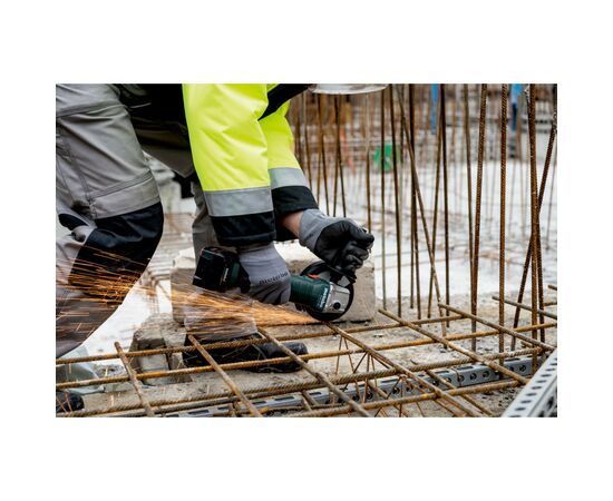 Шліфувальна машина Metabo W 18 L 9-125 125мм, 18В, 2х4Ah, 8500об/хв, 2.3кг (602247510), зображення 8 Шліфувальна машина Metabo W 18 L 9-125 125мм, 18В, 2х4Ah, 8500об/хв, 2.3кг (602247510), зображення 8