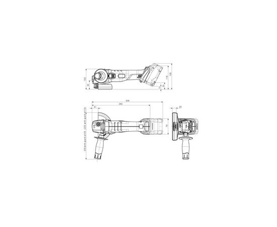 Шліфувальна машина Metabo W 18 L 9-125 125мм, 18В, 2х4Ah, 8500об/хв, 2.3кг (602247510), зображення 9 Шліфувальна машина Metabo W 18 L 9-125 125мм, 18В, 2х4Ah, 8500об/хв, 2.3кг (602247510), зображення 9