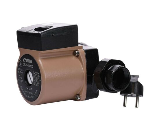 Циркуляційний насос Optima OP25-40-130, G 1 1/4", 10 бар, 130мм, 71Вт, 230В (8365), зображення 2 Циркуляційний насос Optima OP25-40-130, G 1 1/4", 10 бар, 130мм, 71Вт, 230В (8365), зображення 2