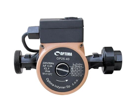 Циркуляционный насос Optima OP25-60-180, G 1 1/4", 10 бар, 180мм, 110Вт, 230В (8158), изображение 2 Циркуляционный насос Optima OP25-60-180, G 1 1/4", 10 бар, 180мм, 110Вт, 230В (8158), изображение 2