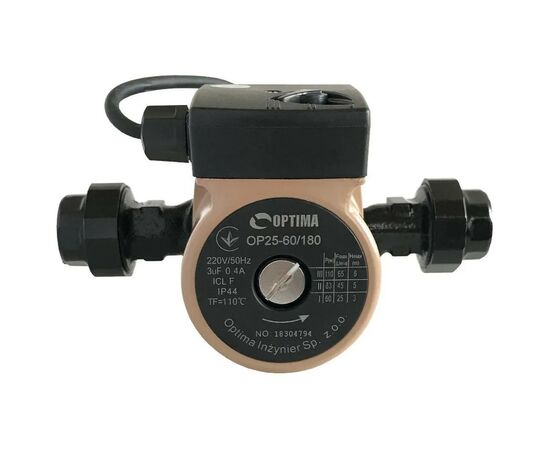 Циркуляционный насос Optima OP25-60-180, G 1 1/4", 10 бар, 180мм, 110Вт, 230В (8158), изображение 5 Циркуляционный насос Optima OP25-60-180, G 1 1/4", 10 бар, 180мм, 110Вт, 230В (8158), изображение 5