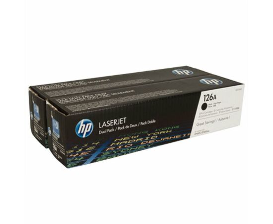 Картридж HP CLJ  126A Black Dual Pack, для CP1025 (CE310AD)