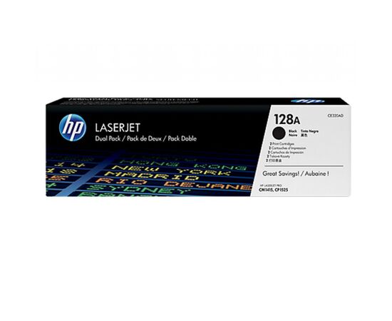 Картридж HP CLJ  128A black DUAL PACK CP1525n/1525nw, CM1415fn/1415fnw (CE320AD)