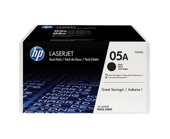 Картридж HP LJ  05A P2035/P2055d/2055dn DUAL PACK (CE505D)