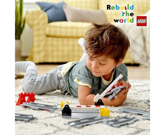 Конструктор LEGO DUPLO Town Рейки 23 деталі (10882), зображення 6 Конструктор LEGO DUPLO Town Рейки 23 деталі (10882), зображення 6