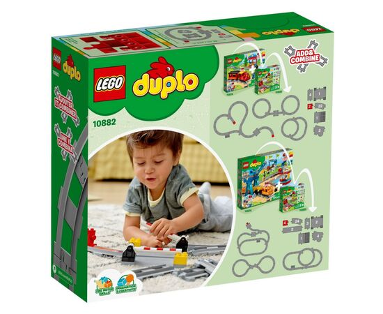Конструктор LEGO DUPLO Town Рейки 23 деталі (10882), зображення 7 Конструктор LEGO DUPLO Town Рейки 23 деталі (10882), зображення 7