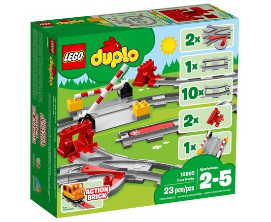 Конструктор LEGO DUPLO Town Рельсы 23 деталей (10882)