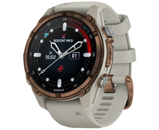 Смарт-годинник Garmin Descent Mk3i, 43mm, SKF12 PVD Ti/Fr Gry, Dive Computer, GPS дайвінг комп'ютер (010-02753-14)