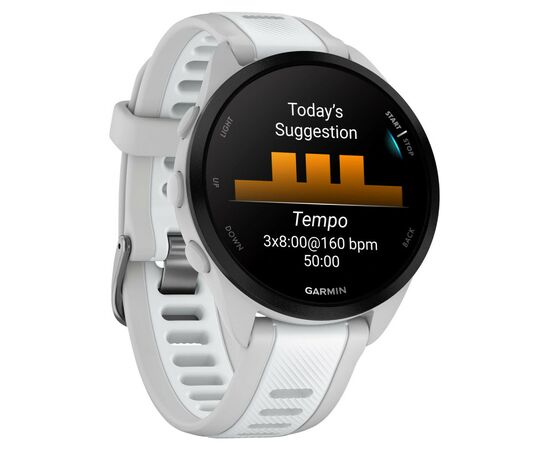 Смарт-часы Garmin Forerunner 165 Music, Mist Grey/Whitestone, GPS (010-02863-31), изображение 3 Смарт-часы Garmin Forerunner 165 Music, Mist Grey/Whitestone, GPS (010-02863-31), изображение 3
