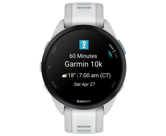 Смарт-часы Garmin Forerunner 165 Music, Mist Grey/Whitestone, GPS (010-02863-31), изображение 8 Смарт-часы Garmin Forerunner 165 Music, Mist Grey/Whitestone, GPS (010-02863-31), изображение 8