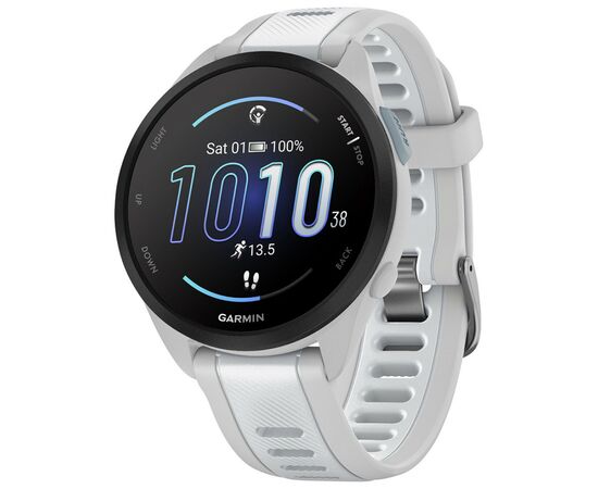 Смарт-часы Garmin Forerunner 165 Music, Mist Grey/Whitestone, GPS (010-02863-31)