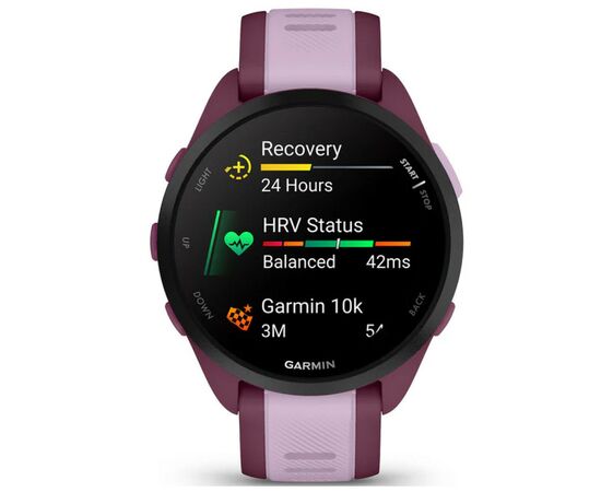 Смарт-годинник Garmin Forerunner 165 Music, GPS, WiFi, Berry/Lilac, GPS (010-02863-33), зображення 2