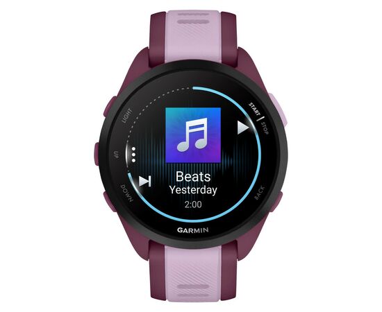 Смарт-годинник Garmin Forerunner 165 Music, GPS, WiFi, Berry/Lilac, GPS (010-02863-33), зображення 9