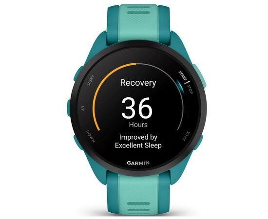 Смарт-часы Garmin Forerunner 165 Music, Turquoise/Aqua, GPS (010-02863-32), изображение 2 Смарт-часы Garmin Forerunner 165 Music, Turquoise/Aqua, GPS (010-02863-32), изображение 2