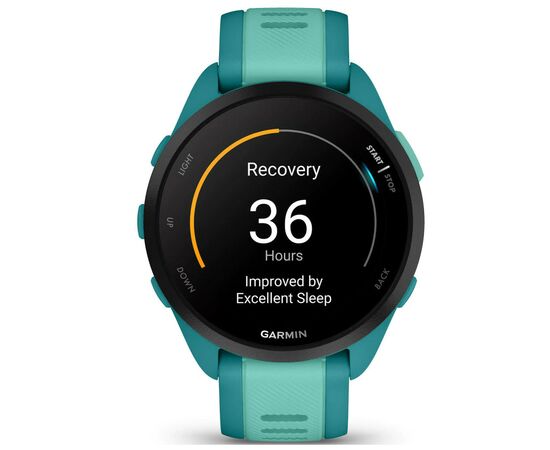 Смарт-часы Garmin Forerunner 165 Music, Turquoise/Aqua, GPS (010-02863-32), изображение 8 Смарт-часы Garmin Forerunner 165 Music, Turquoise/Aqua, GPS (010-02863-32), изображение 8