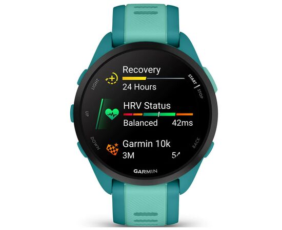 Смарт-часы Garmin Forerunner 165 Music, Turquoise/Aqua, GPS (010-02863-32), изображение 9 Смарт-часы Garmin Forerunner 165 Music, Turquoise/Aqua, GPS (010-02863-32), изображение 9