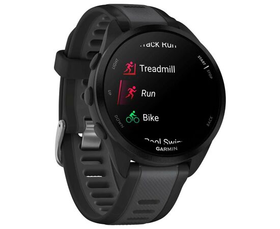 Смарт-годинник Garmin Forerunner 165, GPS, Black/Slate Grey, GPS (010-02863-20), зображення 3 Смарт-годинник Garmin Forerunner 165, GPS, Black/Slate Grey, GPS (010-02863-20), зображення 3