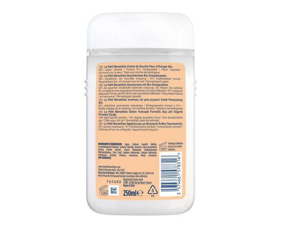 Гель для душа Le Petit Marseillais Цветок апельсинового дерева 250 мл (3251241048468/3574661578316), изображение 2 Гель для душа Le Petit Marseillais Цветок апельсинового дерева 250 мл (3251241048468/3574661578316), изображение 2