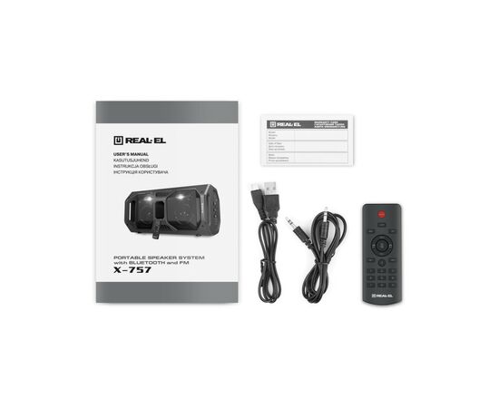 Акустическая система REAL-EL X-757 Black, изображение 11 Акустическая система REAL-EL X-757 Black, изображение 11