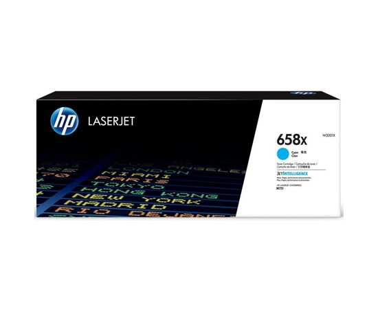 Картридж HP CLJ  658X Enterprise M751n/M751dn 28K Cyan (W2001X)