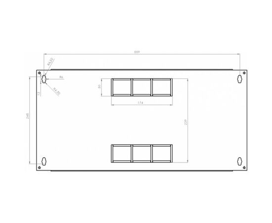 Шкаф настенный CMS 6U 600*350*373mm (UA-MGSWA635G), изображение 4 Шкаф настенный CMS 6U 600*350*373mm (UA-MGSWA635G), изображение 4