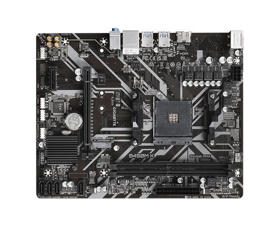 Материнська плата GIGABYTE B450M K, зображення 5