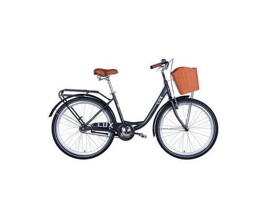 Велосипед Dorozhnik LUX 26" 17" ST 2024 Темно-сірий (OPS-D-26-241)