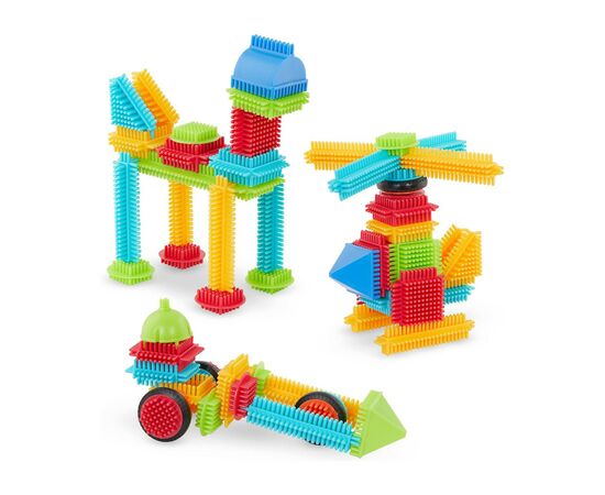 Конструктор Battat серії Bristle Blocks - Будівельник, 56 деталей (BT3070Z), зображення 2 Конструктор Battat серії Bristle Blocks - Будівельник, 56 деталей (BT3070Z), зображення 2