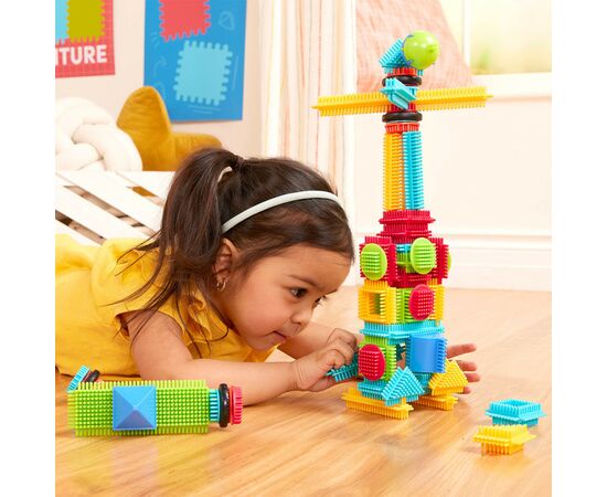 Конструктор Battat серії Bristle Blocks - Будівельник, 56 деталей (BT3070Z), зображення 5 Конструктор Battat серії Bristle Blocks - Будівельник, 56 деталей (BT3070Z), зображення 5