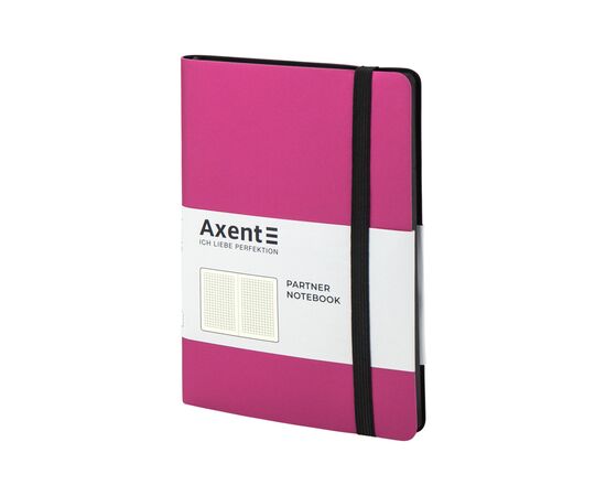 Блокнот Axent Partner Soft, 125х195, 96арк, кліт, рожевий (8206-10-A), зображення 2