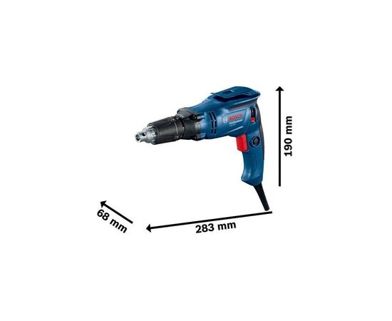 Шуруповерт Bosch GTB 650 650Вт, 12Нм, 5000об/хв, 1.4кг, кейс (0.601.4A2.000), зображення 2 Шуруповерт Bosch GTB 650 650Вт, 12Нм, 5000об/хв, 1.4кг, кейс (0.601.4A2.000), зображення 2