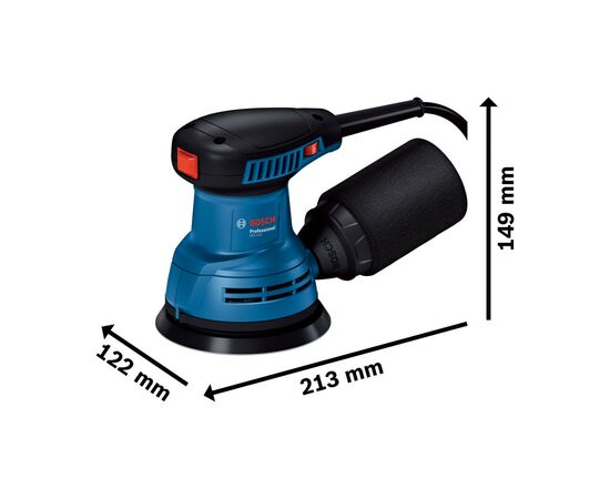 Шлифовальная машина Bosch GEX 125-1 AE 250Вт, 125 мм, 7500-12000об/мин (0.601.3A8.020), изображение 10 Шлифовальная машина Bosch GEX 125-1 AE 250Вт, 125 мм, 7500-12000об/мин (0.601.3A8.020), изображение 10