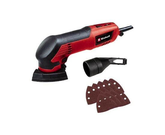 Шлифовальная машина Einhell дельтавидная TC-DS 20 E, 200Вт, 90х90х90мм, 12000-22000 цв/мин, 9 шлифбумаг. (4464255), изображение 2 Шлифовальная машина Einhell дельтавидная TC-DS 20 E, 200Вт, 90х90х90мм, 12000-22000 цв/мин, 9 шлифбумаг. (4464255), изображение 2