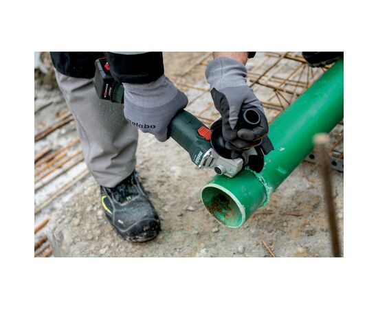 Шлифовальная машина Metabo W 18 L 9-125 Quick 125мм, 18В, 8500об/мин, 2.3кг (без АКБ и ЗУ) (602249850), изображение 5 Шлифовальная машина Metabo W 18 L 9-125 Quick 125мм, 18В, 8500об/мин, 2.3кг (без АКБ и ЗУ) (602249850), изображение 5