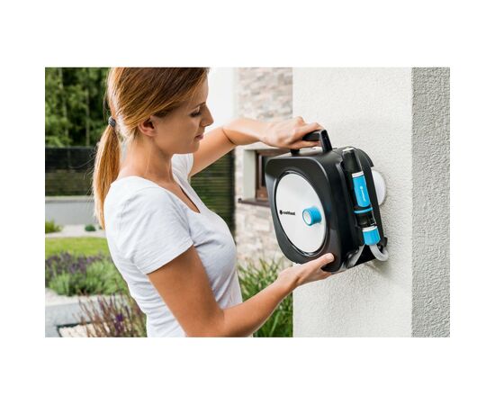 Шланг для поливу Cellfast на катушці ERGO XS, 10+2м, шланга 3/8", комплект конекторів та зрошувач ERGO (55-400), зображення 4 Шланг для поливу Cellfast на катушці ERGO XS, 10+2м, шланга 3/8", комплект конекторів та зрошувач ERGO (55-400), зображення 4