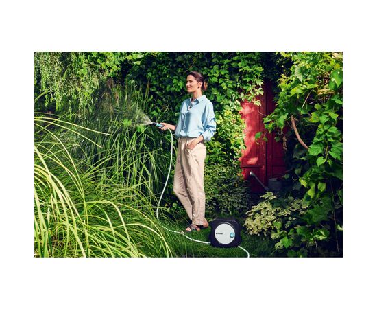 Шланг для поливу Cellfast на катушці ERGO XS, 10+2м, шланга 3/8", комплект конекторів та зрошувач ERGO (55-400), зображення 6 Шланг для поливу Cellfast на катушці ERGO XS, 10+2м, шланга 3/8", комплект конекторів та зрошувач ERGO (55-400), зображення 6